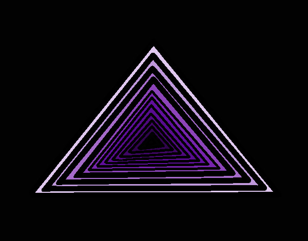 Desenho Triângulo pintado por vividora