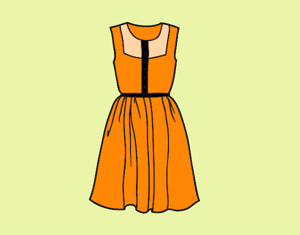 Desenho Vestido do verão pintado por dudinha432