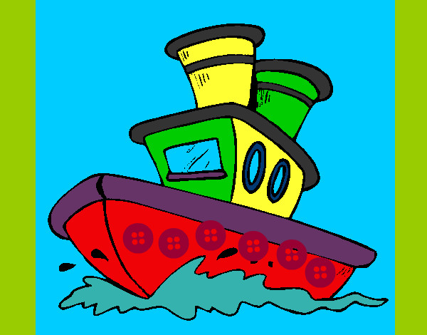 Desenho Barco no mar pintado por EduardoT