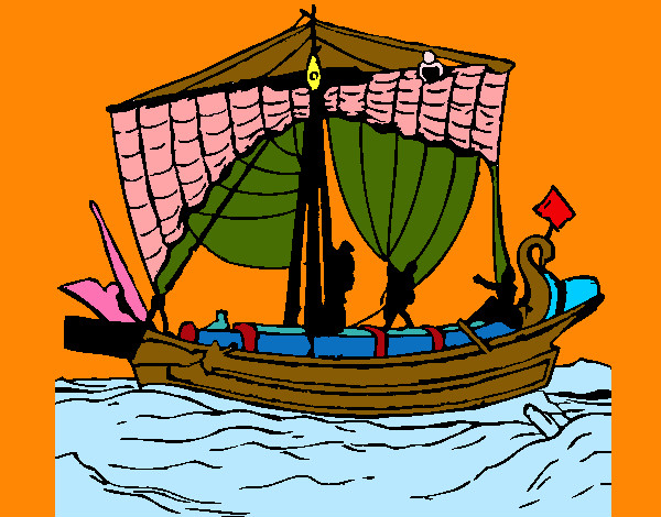 Desenho Barco romano pintado por sandramara