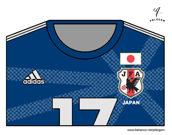 Desenho Camisa da copa do mundo de futebol 2014 do Japão pintado por EduardoT