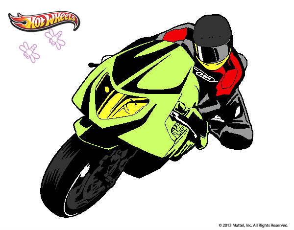 Desenho Hot Wheels Ducati 1098R pintado por GUMA