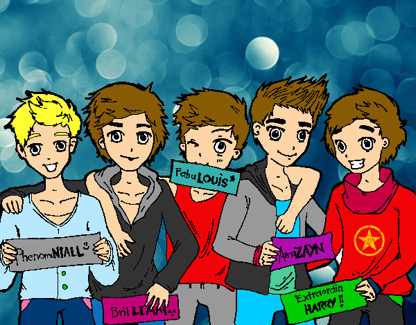 Desenho Os meninos do One Direction pintado por Lays1Malik