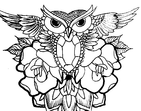 Desenho Símbolo coruja pintado por ana23