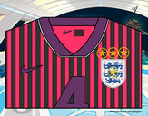 Desenho Camisa da copa do mundo de futebol 2014 da Inglaterra pintado por Anapestana