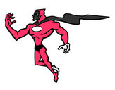 Desenho Super herói poderoso pintado por pleyboy