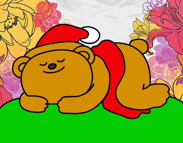 Desenho Urso dormindo pintado por Cristiinna