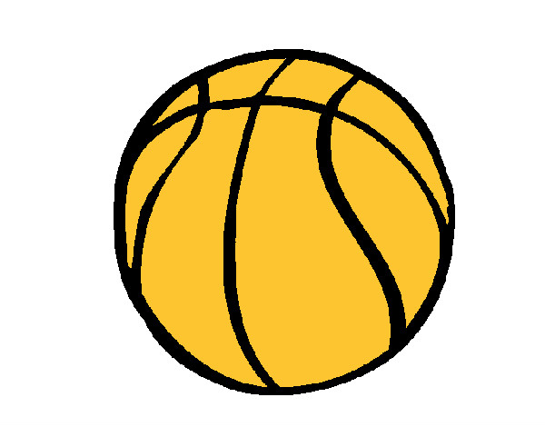 Desenho Bola de basquete pintado por joaoarthur