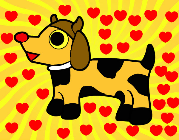 Desenho Cão-vaca pintado por lansttai