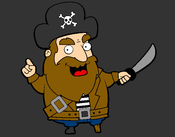 Desenho Pirata pintado por Dado