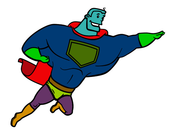 Desenho Super herói enorme pintado por joaoarthur
