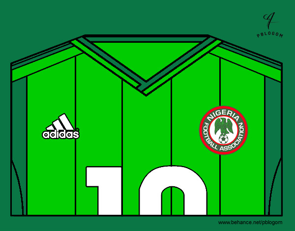 Camisa da copa do mundo de futebol 2014 da Nigéria