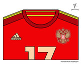 Desenho Camisa da copa do mundo de futebol 2014 de Rússia pintado por juliarsr
