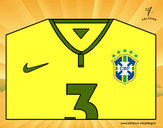 Desenho Camisa da copa do mundo de futebol 2014 do Brasil pintado por cinti