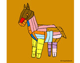 Desenho Cavalo de Tróia pintado por Bia04