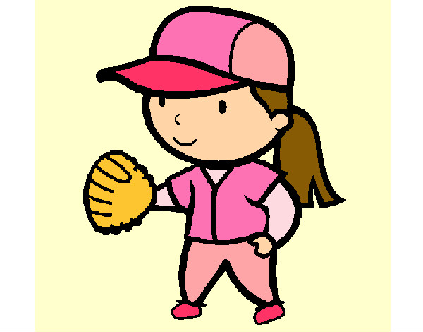 Desenho Jogadora de basebol pintado por Rafaella12