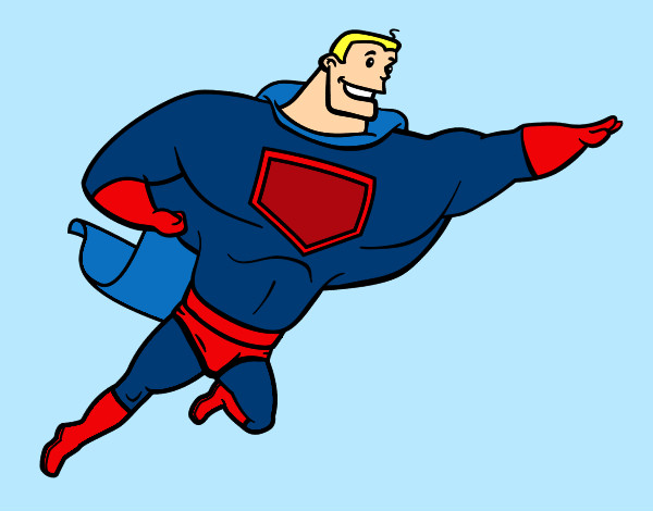 Desenho Super herói enorme pintado por juliarsr