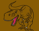 Desenho Tiranossaurus Rex aborrecido pintado por Bia04