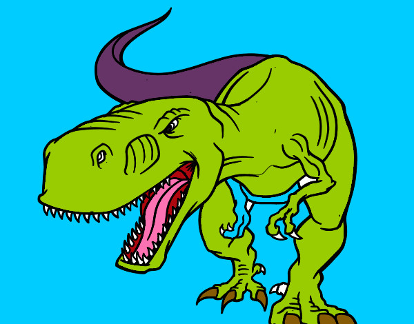 Desenho Tiranossaurus Rex aborrecido pintado por kauan5