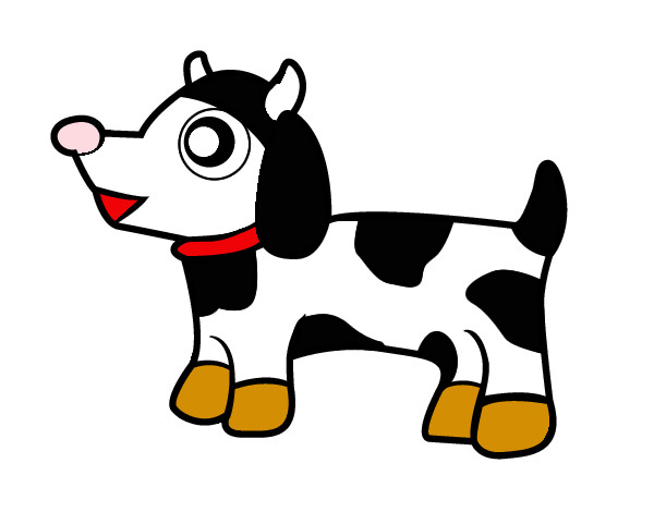 Desenho Cão-vaca pintado por Gonca
