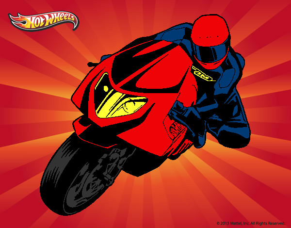 Desenho Hot Wheels Ducati 1098R pintado por John