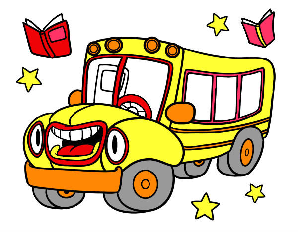 Desenho Ônibus animado pintado por GabiNigol