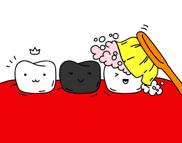 Desenho Os dentes pintado por FelipeH