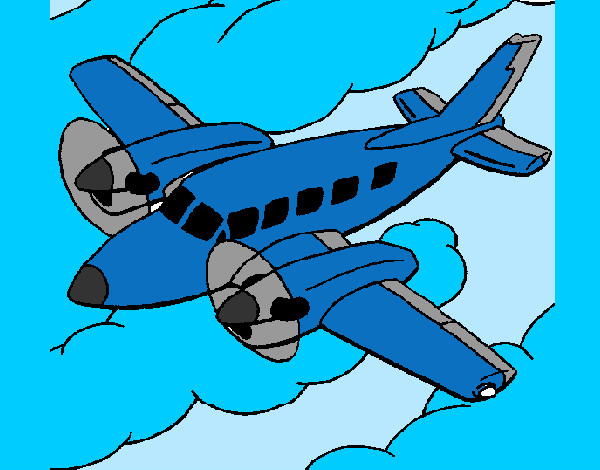 Desenho Avioneta pintado por jailso