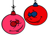 Desenho Bolas de Natal pintado por Elis_2008