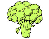 Desenho Brócolos pintado por Polliana