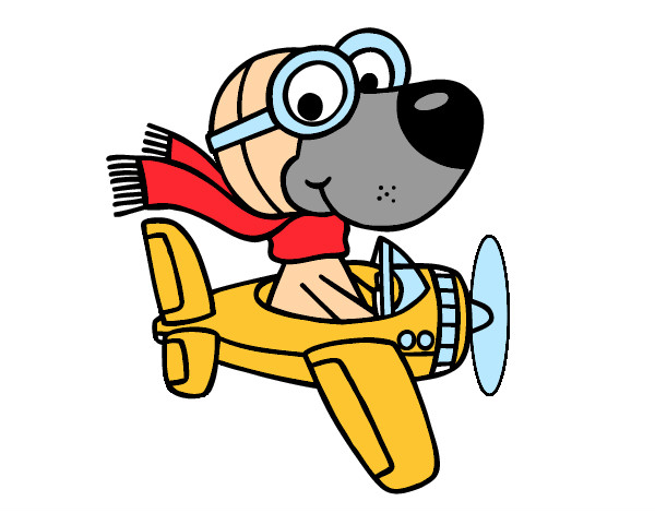 Desenho Cachorro aviador pintado por emanuel4