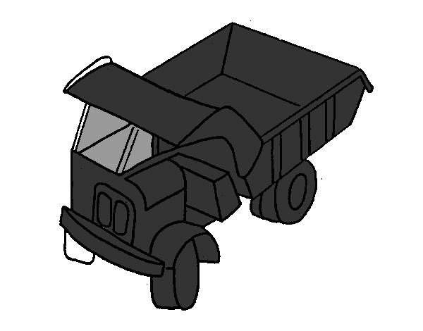 Desenho Camião de carga pintado por emanuel4