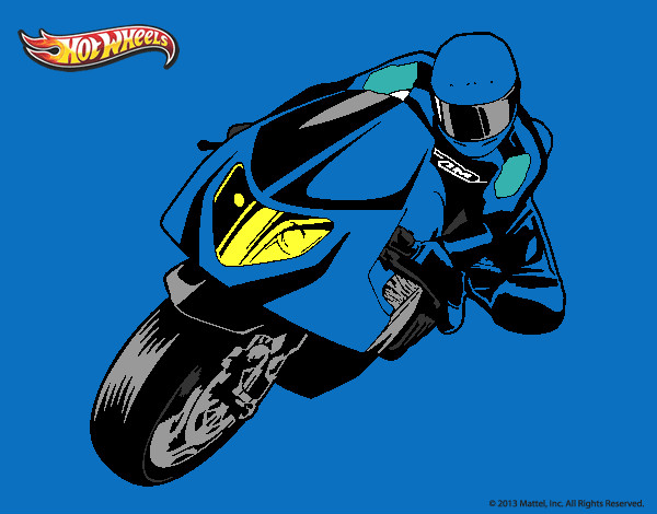 Desenho Hot Wheels Ducati 1098R pintado por jailso