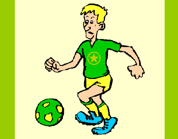 Desenho Jogador de futebol pintado por Natanzinho