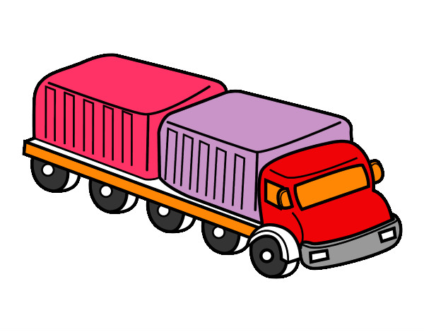 Desenho Caminhão largura pintado por LMatheus