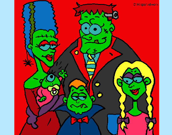 Desenho Família de monstros pintado por EduardoT