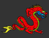 Desenho Dragão caminhada pintado por GUSTAVOAB