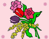 Desenho Ramo de flores pintado por mariav