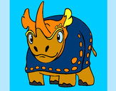 Desenho Rinoceronte 4 pintado por GabrielFil