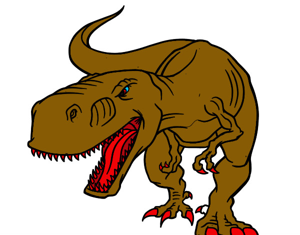 Desenho Tiranossaurus Rex aborrecido pintado por Thi1307