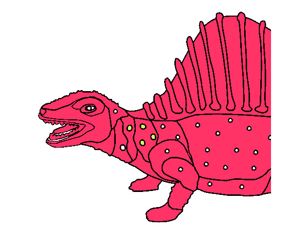 Desenho Dinossauro pintado por LUCASLARES