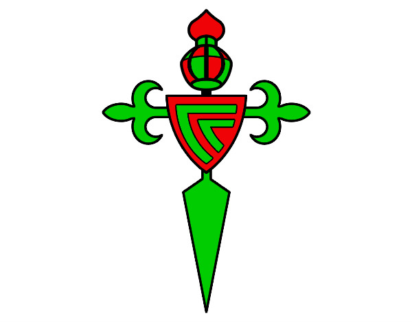 Desenho Emblema do Real Club Celta de Vigo pintado por everson
