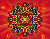 Desenho Mandala decorativa pintado por luamcc