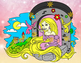 Desenho Princesa Rapunzel pintado por MariaElisa