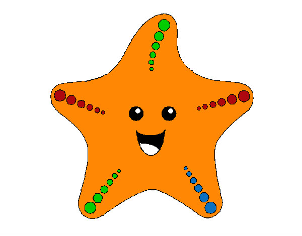 Desenho Estrela do mar pintado por carla33