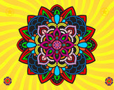 Desenho Mandala decorativa pintado por kaylane09