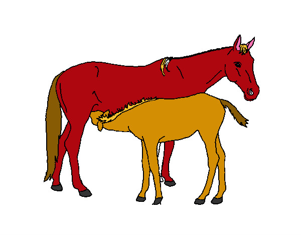 Desenho Cavalos pintado por HenriqueM