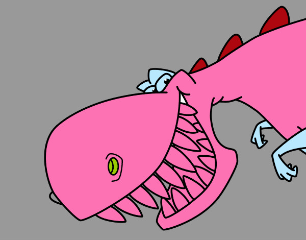 Dinossauro de dentes afiados