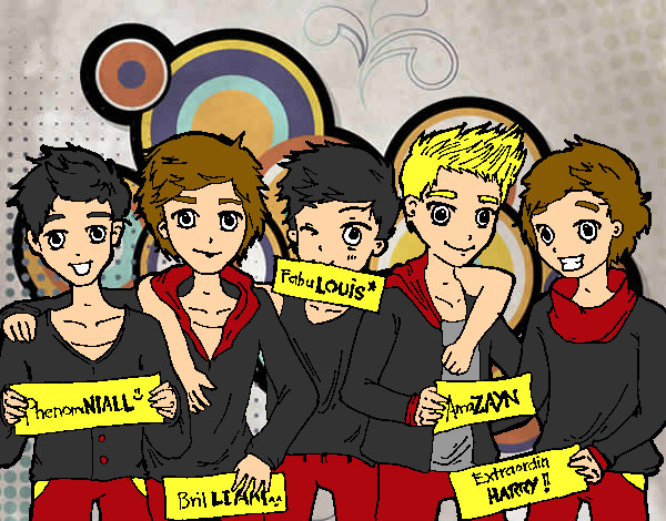Desenho Os meninos do One Direction pintado por KoriinGa