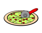 Desenho Pizza pintado por Richard5